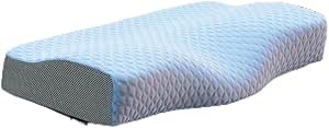 Travesseiro Cervical NASA - Coluna Relax - Suporte Ergonômico com Carvão Ativado e Elevação Lateral para Suporte Adicional