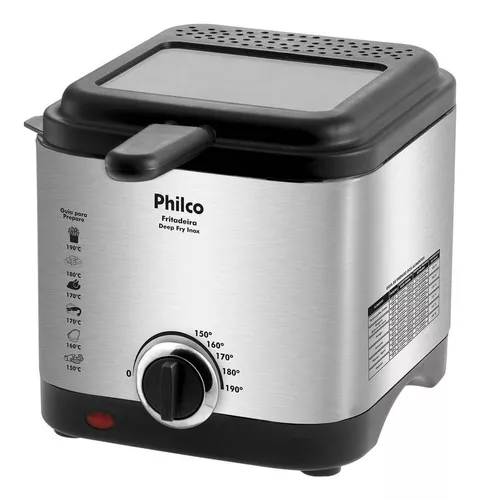 Fritadeira Elétrica Deep Fry 900W Inox 1,8l Philco 110v