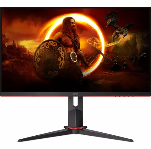 Monitor Gamer 27G2S/BK 27'' 165hz 1ms Va Ajuste de Altura Preto/Vermelho Aoc