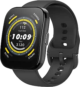 Amazfit Bip 5 A2215 46mm Smart Watch with Ultra Large Screen, Bluetooth Calling, Alexa, GPS, 10-Day Long Battery Life (preto)