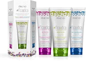 Kit Amend #Fica a dica Cronograma Capilar | 3 Máscara Capilares com 80g
