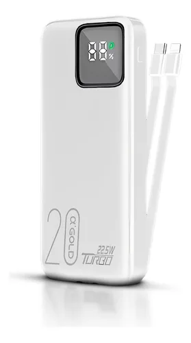 Power Bank Carregador Portátil Turbo 20.000mah Com Anatel