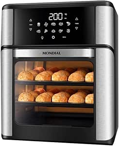 Fritadeira Air Fryer Forno Oven 12 Litros, Mondial, Preto/Inox, 2000W, 110V - AFON-12L-BI
