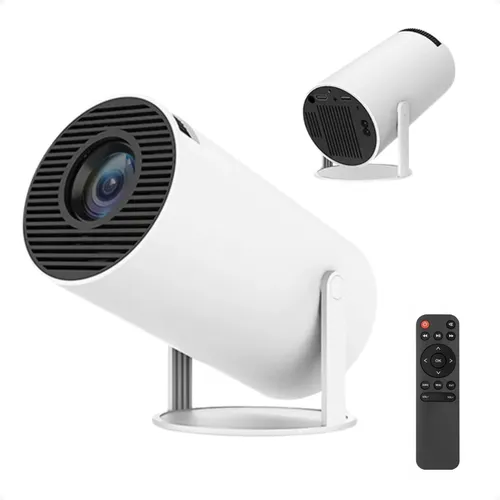 Mini Projetor Portátil Hy300 Full Hd Branco Wifi  4k Android