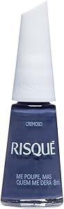 Esmalte Risqué Cremoso Azul Cinza Me Poupe Mas Quem Me Dera 8ml