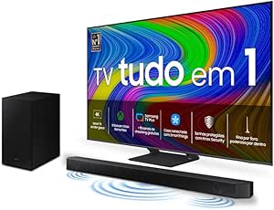 Samsung Combo Smart TV 55" QLED 4K 55Q65D 2024 + Soundbar HW-B550/ZD