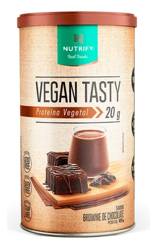 Proteína Vegan Tasty Brownie de Chocolate 420g Nutrify