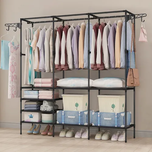 Cabideiro Arara Organizadora De Roupas Guarda Closet Armário