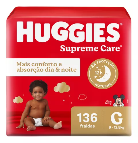 Fralda Huggies Supreme Care g 136 un