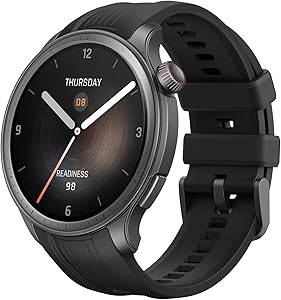 Amazfit Balance With ZEPP FLOW Smart Watch 46mm A2287 with Bluetooth Calling, 14-Day Battery Life, 150+ Sports Modes, for Android ISO (Black)