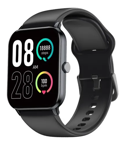 Relógio Smartwatch Qcy Watch Gtc S1 Bluetooth 5.0 Ipx8 Cor da pulseira Preto