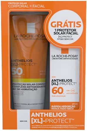 La Roche-Posay, Kit Protetor Solar Facial Anthelios XL Protect FPS50 200ML + Protetor Solar Facial XL Protect FPS60 Sem Cor 25G
