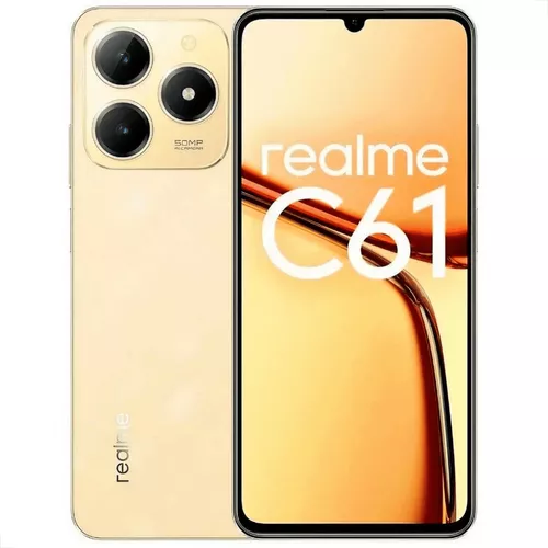 Celular Smartphone Realme C61 NFC Dual Sim 256 Gb 8 Gb Ram Dourado