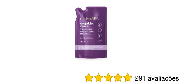 Refil Sabonete Líquido Perfumado Nativa Spa Orquídea Noire 200ml | O Boticario