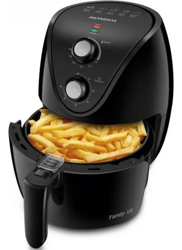 Fritadeira De Ar Af-35-bf Air Fryer 3,5l Preta Mondial 110v