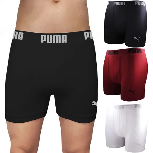 Kit 3 Cueca Boxer Puma Respirável Cós 40m Masculino Original
