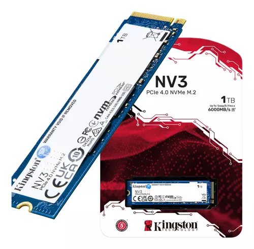 Ssd Nvme Kingston 1tb Nv3 M.2 2280 Pcie 4.0 Original Nf-e