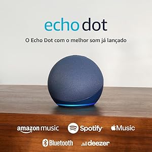 Echo Dot (Última geração) | O Echo Dot com o melhor som já lançado | Cor Azul