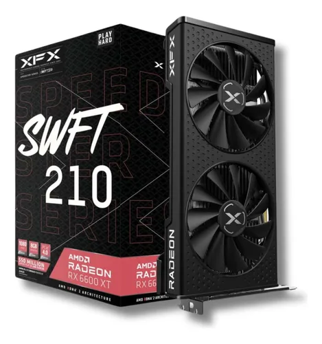Placa De Vídeo Amd Radeon Rx6600xt 8gb Gddr6 Xfx Swft 210