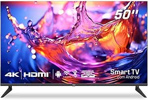 Smart TV 50" HQ UDE50HR315LN 4K com Conversor Digital 3 HDMI 2 USB WI-FI Android 11 Design Slim e Tela Frameless