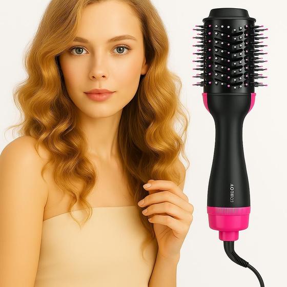 Escova Secadora Profissional Seca Alisa E Modela Cabelo Com Cabo - New comercio