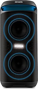 Caixa de Som PartyBox AIWA PB-08 Bluetooth 8H RGB USB TWS Preto