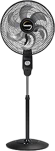 Ventilador Mallory Coluna Eolo Preto - Grafite 40 cm 127V