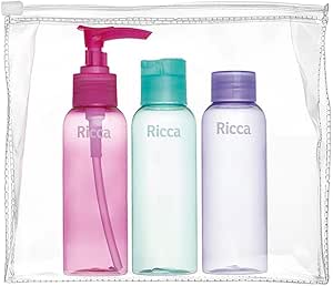 Ricca Conjunto Com 3 Frascos de Viagem
