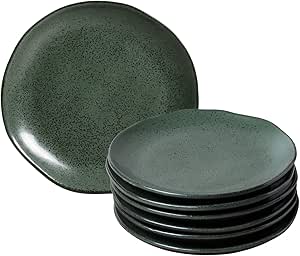 Porto Brasil Conjunto com 6 Pratos de Sobremesa Orgânico Arauco 19,5cm