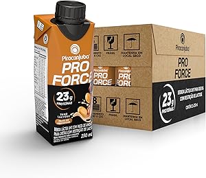 Piracanjuba ProForce 23g de Proteínas Zero Lactose Sabor Amendoim - 12 Unidades de 250ml