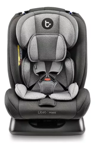Cadeirinha infantil para carro Litet Mass 0-36kg Preta e Cinza - BB458