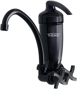 TORNEIRA ACQUAFAM COM FILTRO PRETA PAREDE – FAME