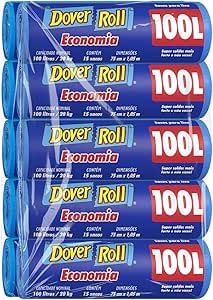 DOVER ROLL ECONOMIA AZUL 3X 100-100 LITROS - PACOTE COM 10 UNDS