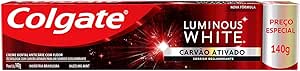 Colgate Creme Dental Clareador Luminous White Carvão Ativado 140G