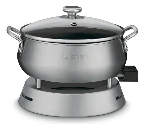 Panela Elétrica De Fondue Cuisinart 1000w 127v Aço Escovado Cor Inox Frequência 60Hz 127V