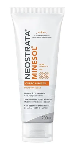 Protetor Solar Fps99 Corpo & Rosto 200ml Minesol Neostrata