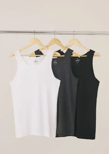 Kit Com 3 Regatas Masculinas Básicas Slim Hering