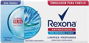 Rexona Sabonete em Barra Limpeza Profunda 84 G, 6 Barras
