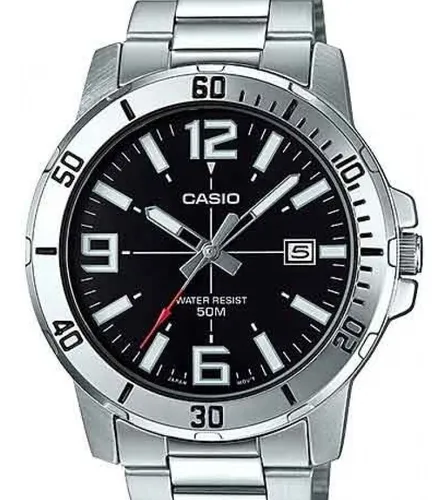 Relógio Casio Collection Masculino Prata Mtp-vd01d-7evudf-br
