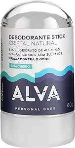 Desodorante Cristal Stick Vegano 60g Alva