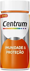 Centrum Suplemento Vitamínico Imunidade e Proteção com Vitamina C, Vitamina D, Vitamina A e Zinco, Ideal para Imunidade e Manutenção da Pele, 60 Cápsulas