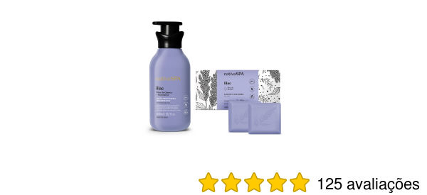 Combo Nativa Spa Lilac: Loção Corporal 400ml + Sabonetes em Barra 2x90g cada | O Boticário