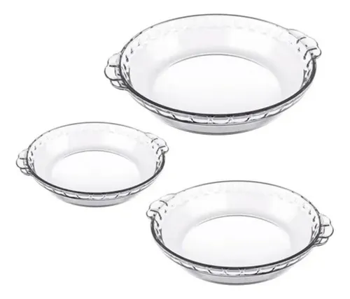 Conjunto De Formas Filetadas 3 Peças Transparente Marinex