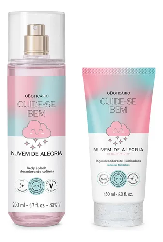 Combo Cuide-se Bem Nuvem De Alegria: Body Splash 200ml + Loç