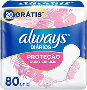 Protetor Diário Always Com Perfume - 80 unidades