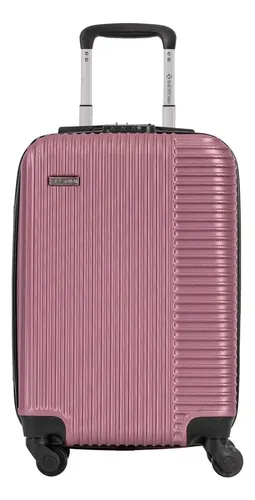 Mala De Viagem Bordo Classy 20 Com Rodas 360° 38 L Rosa-claro Sestini