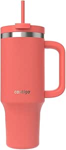 Contigo Streeterville 40oz Tumbler, Stainless Steel Vacuum Insulated, Leak-Proof, Cold for 29 Hours, Coral