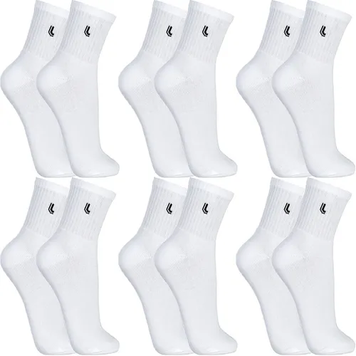 Kit 6 Pares Meias Lupo Cano Médio Alto Academia Original