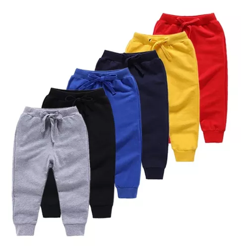 Combo De 6 Calças Infantil De Moletom Grosso Flanelado