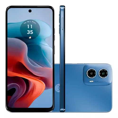 Smartphone Motorola Moto g34 5G - 128GB 8GB (4GB RAM+4GB Ram Boost) AI Camera 50MP NFC - Azul